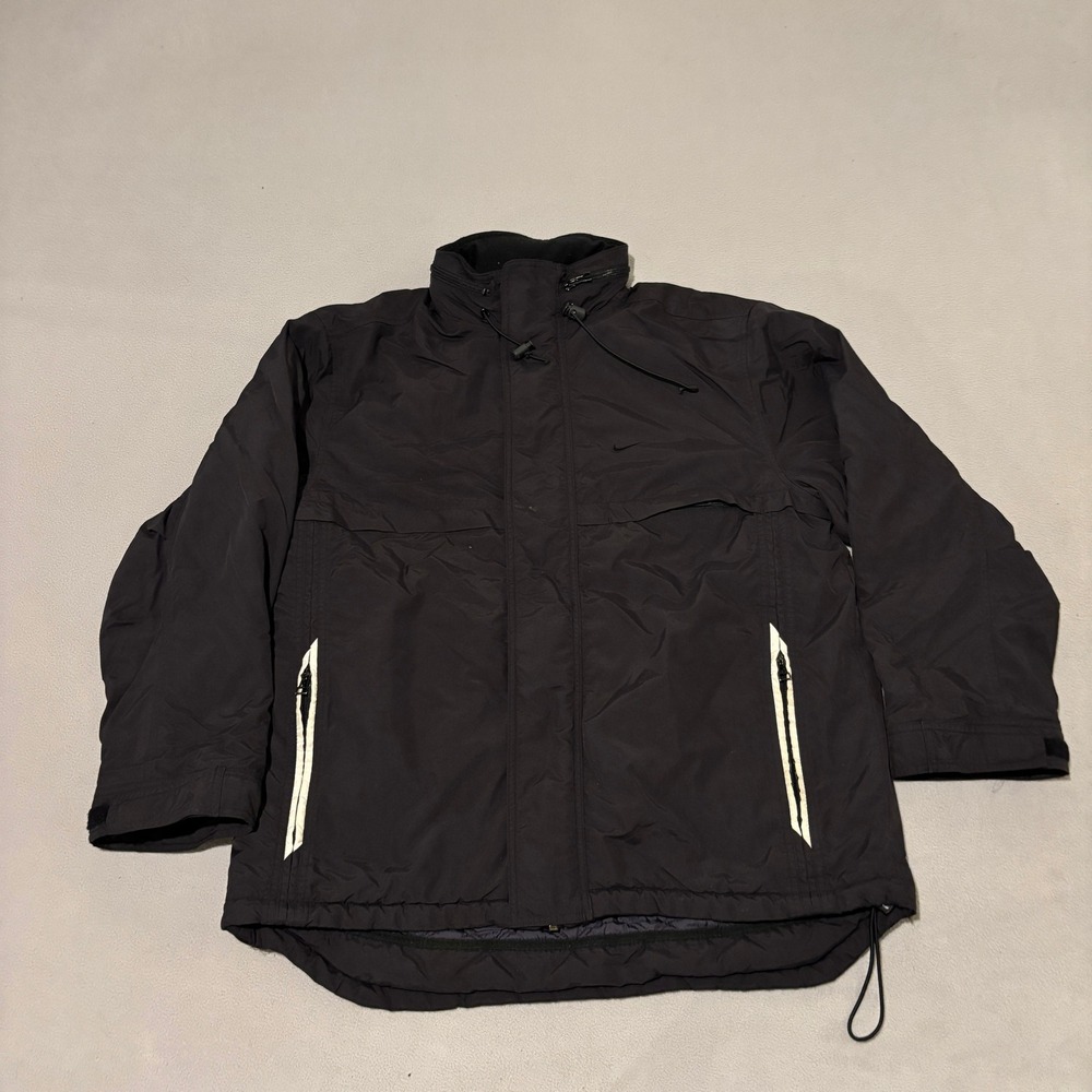Vintage Nike Quilted Puffer Jacket Mens Medium Full Zip Heavy Coat Gorpcore